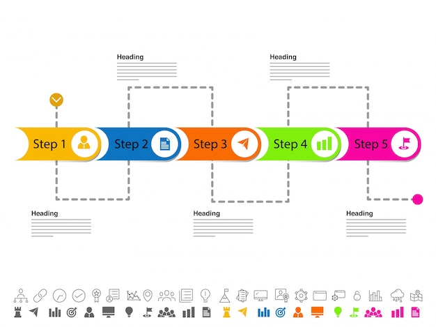 Disegno infografico colorato