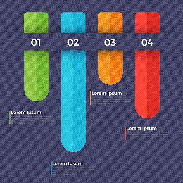 Colorful infographic elements for Business.