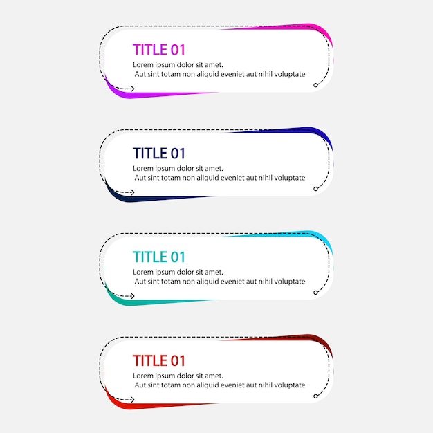 Colorful infographic options template vector