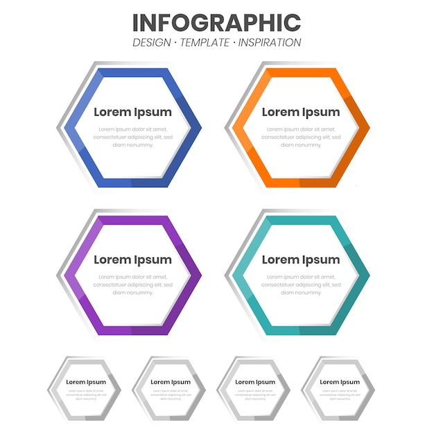 벡터 다채로운 infographic 템플릿 벡터 디자인