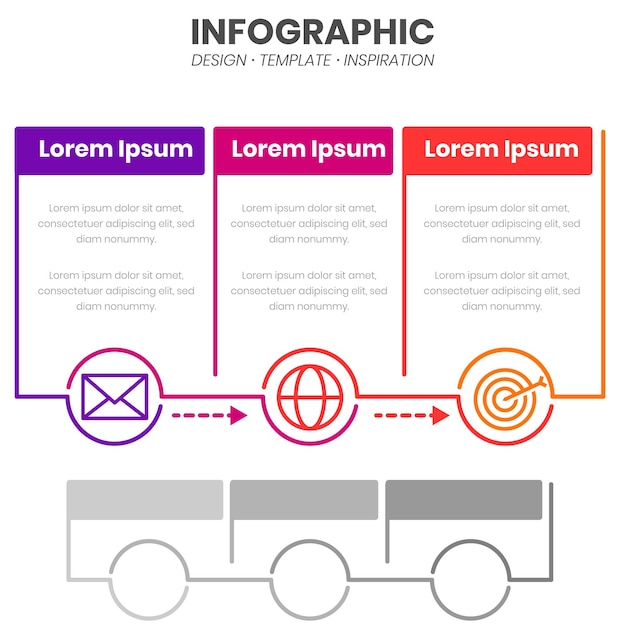 Colorful infographic template vector design