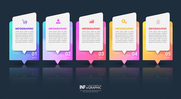 Colorful infographic template