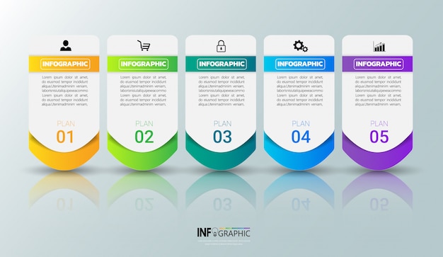 Colorful infographic template