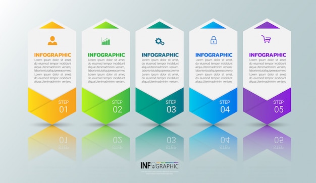 Colorful infographic template