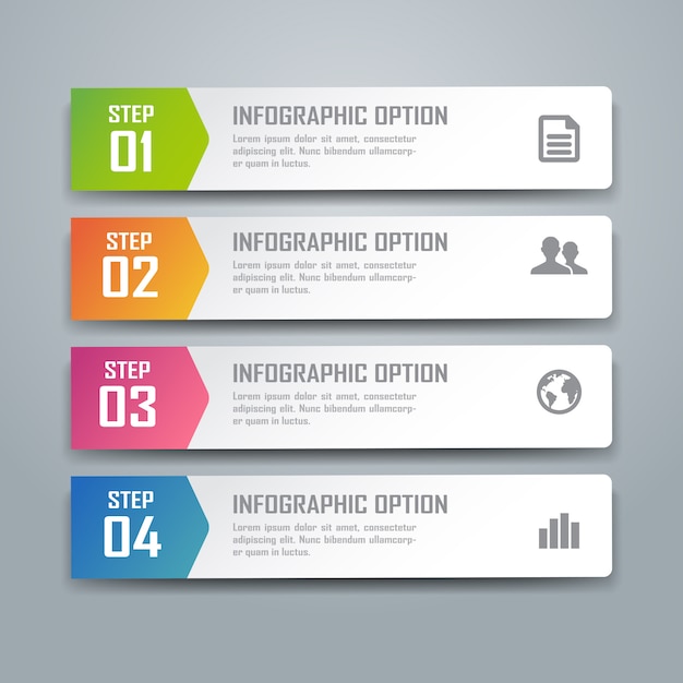 Infografica colorato