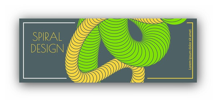 Vector a colorful intertwining spiral template of elements for the design of covers banners posters interior and creative ideas