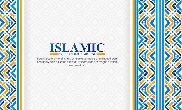 Colorful islamic arabic pattern background