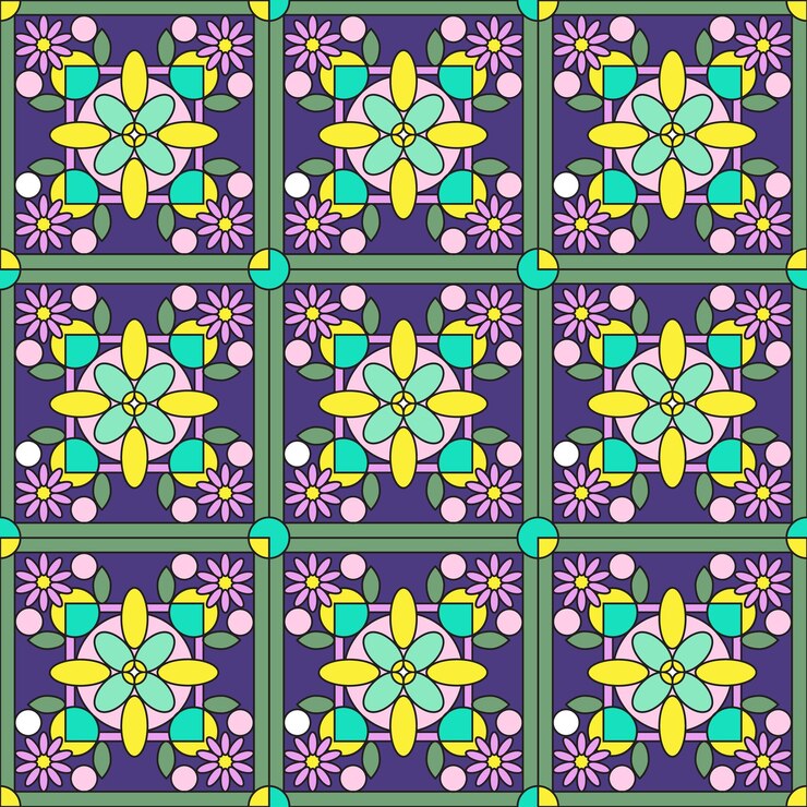 Vector colorful islamic geometric floral pattern background perfect for vibrant and elegant ramadan design