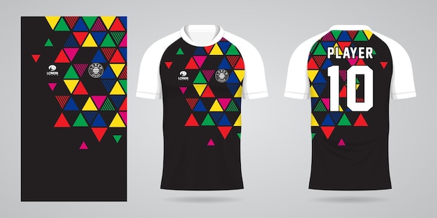 colorful jersey sport design template