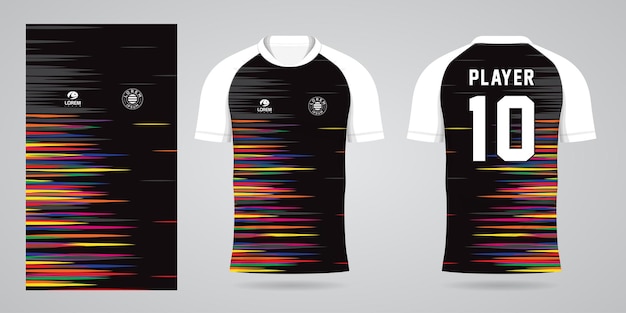 colorful jersey sport design template