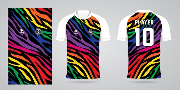 colorful jersey sport design template