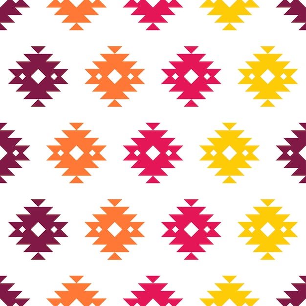 Colorful kilim design seamless pattern.