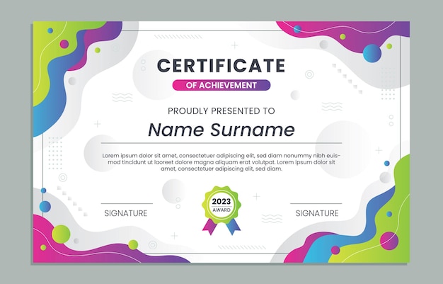 a colorful label for a graduation ceremony for a graduate