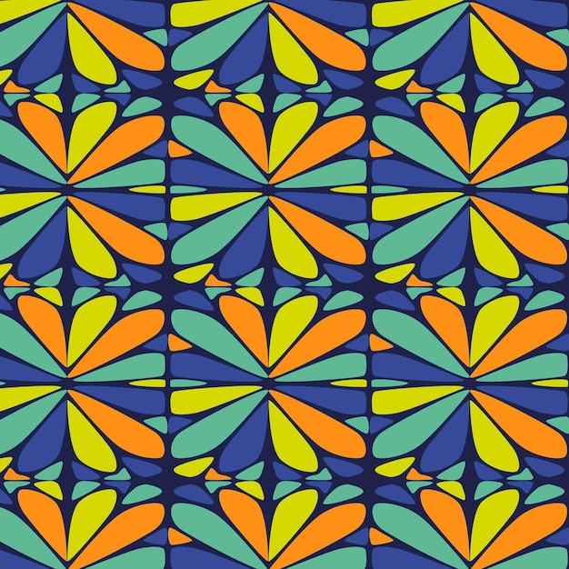 Colorful Leafs Glass Pattern Texture