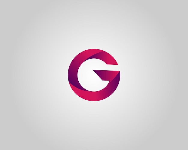다채로운 글자 G 로고 디자인 아이콘 터 템플릿