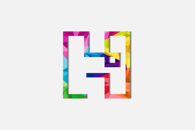 Colorful Letter H Logo