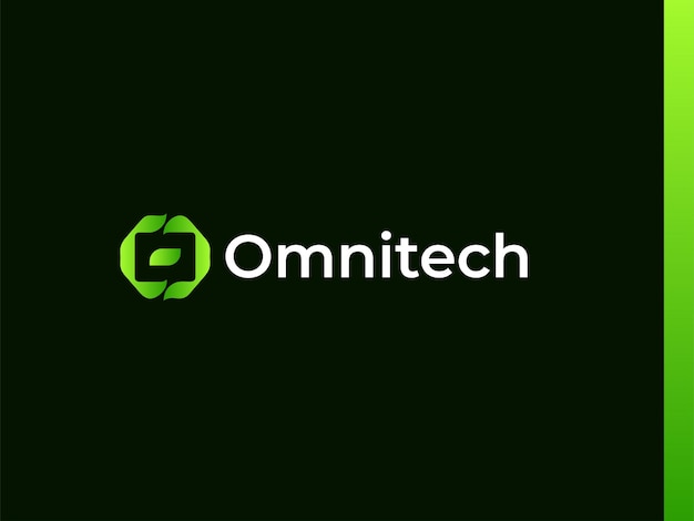 다채로운 글자 O 클래식 로고 그라디언트 추상 로고