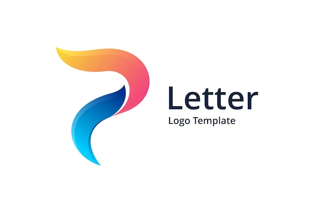 Logo colorato lettera p