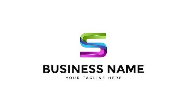 colorful letter s logo template