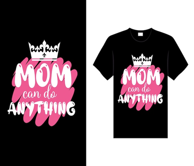 Colorful lettering mothers Day quote Happy mom shirt vector typography mommy loves tshirt design