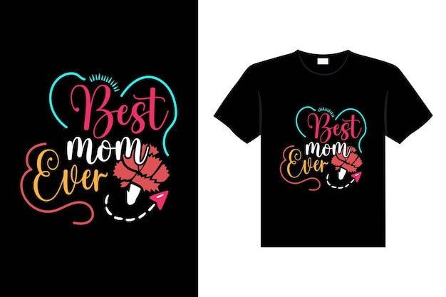 ベクトル カラフルなレタリング母の日引用幸せママ シャツ ベクトル タイポグラフィ ママ lovestshirt デザイン