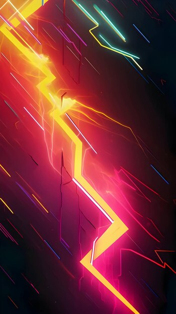 Vector a colorful lightning design as abstract background wallpaper