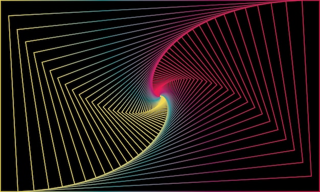 colorful line spirograph background design