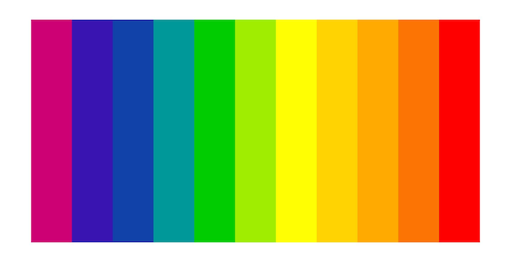 Vector a colorful line that is colored in blue and yellow