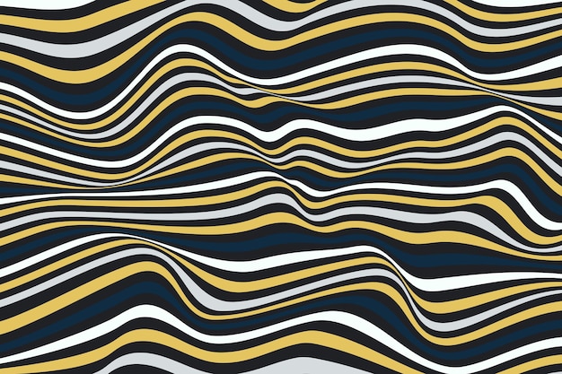 Colorful line wave background Stylish smooth dynamic striped surface Abstract smooth swirl pattern