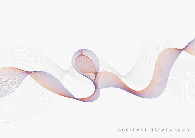 colorful line wave fluid abstract background design