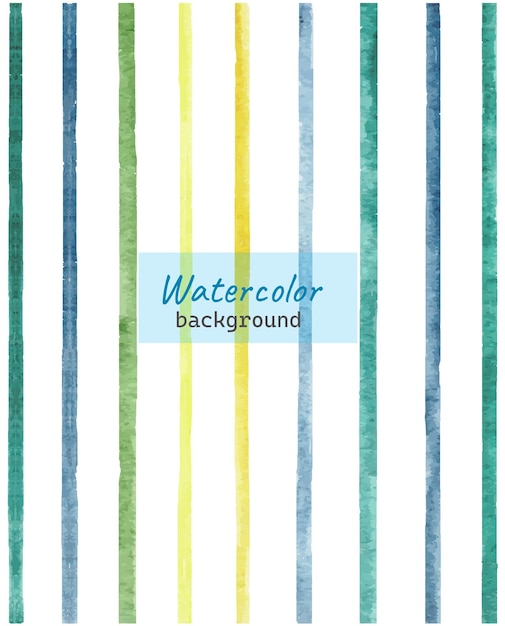 Vector colorful lines watercolor background