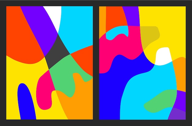 Цветный жидкий абстрактный векторный фон