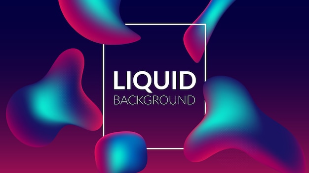 Colorful liquid background