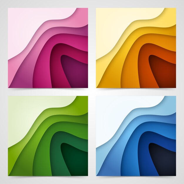 Vector colorful liquid and geometric background with fluid gradient shapes