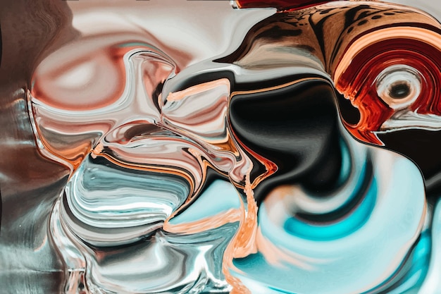 Colorful liquid marble paint background