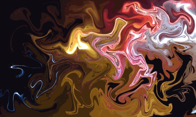 colorful liquid paint background template abstract fluid color backdrop design