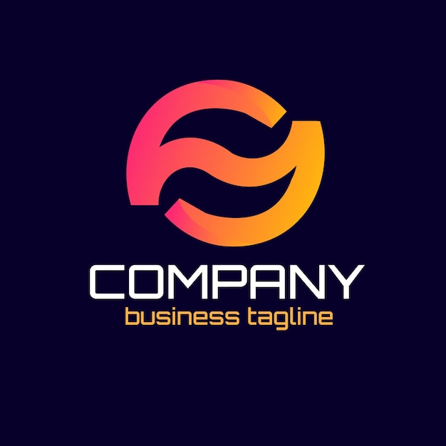 A colorful logo for company business tag