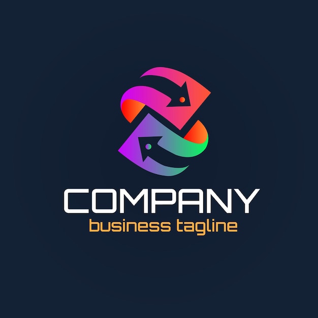 A colorful logo for a company called business tag