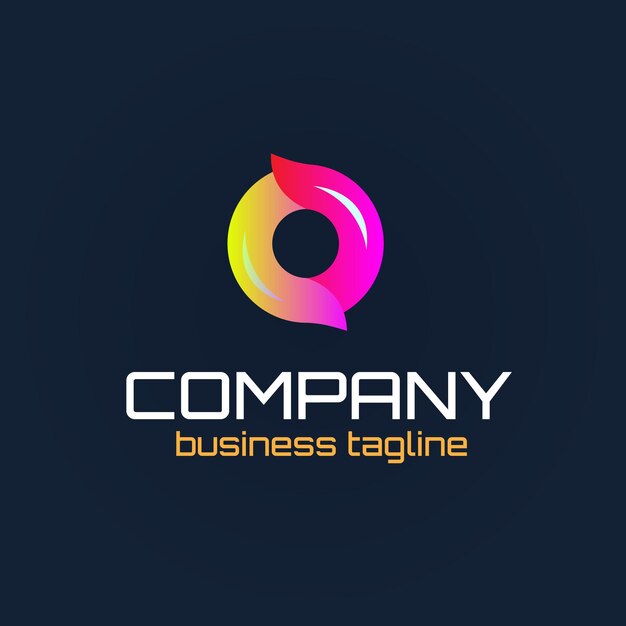 Vettore un logo colorato per un'azienda chiamata business tag.