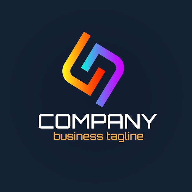 Vettore un logo colorato per un'azienda chiamata business tag.