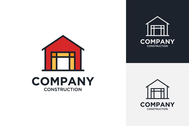 Colorful logo design for real estate