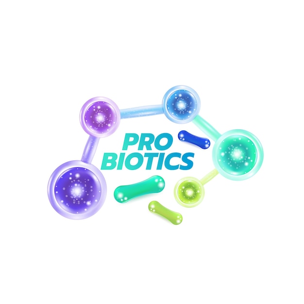 pro biotech라는 단어가 파란색으로 표시된 pro biotechs를 위한 다채로운 로고.