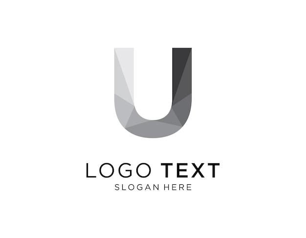 Colorful Logo U Simple Letter Technology