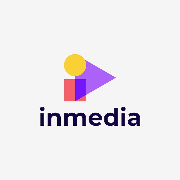 Красочный логотип со словом «immedia».