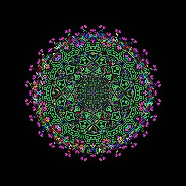 Mandala di lusso colorato