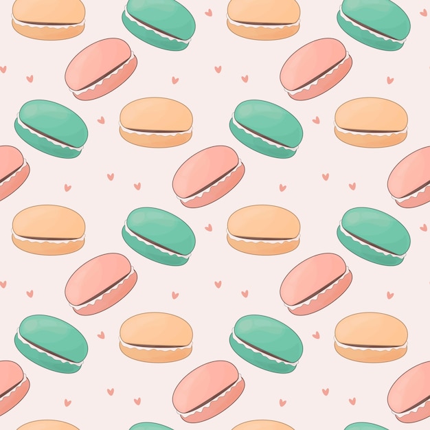 colorful macaroons pastel colors