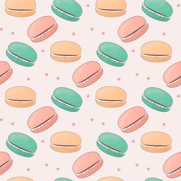 colorful macaroons pastel colors