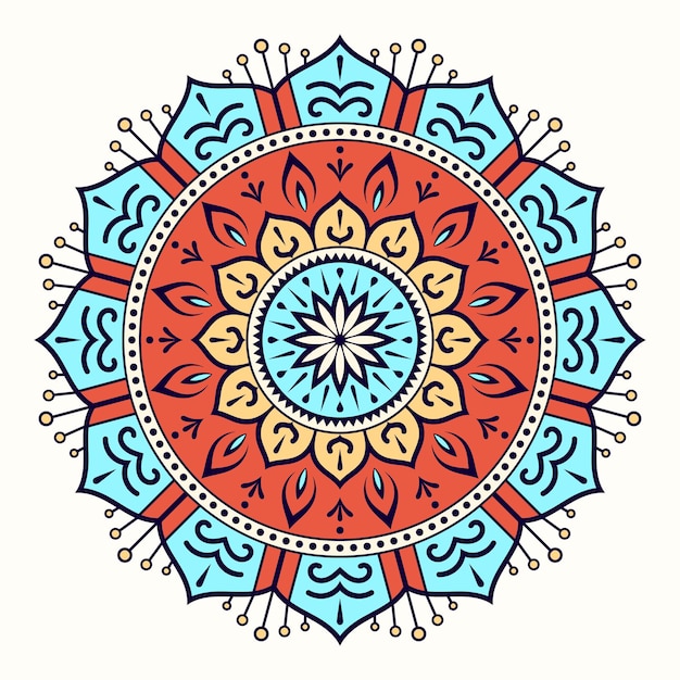 Sfondo colorato mandala per la decorazione