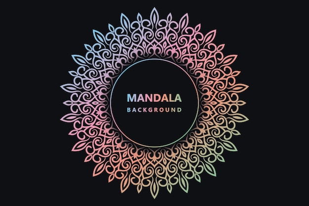 Vector colorful mandala background  eps