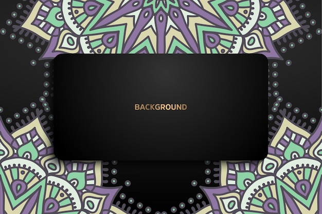 Colorful mandala background template